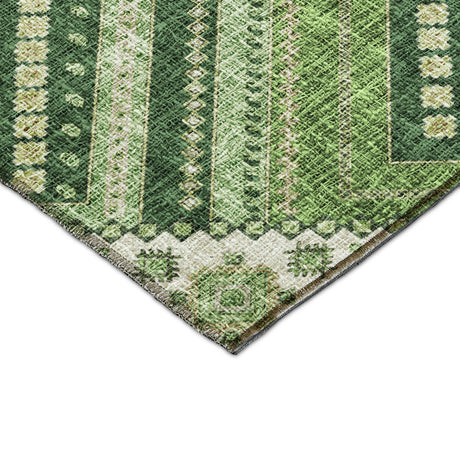 Dalyn Portico PO5 Green Rug corner detail