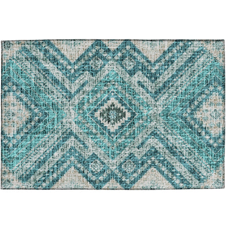 Dalyn Portico PO5 Teal Rug rectangular rug