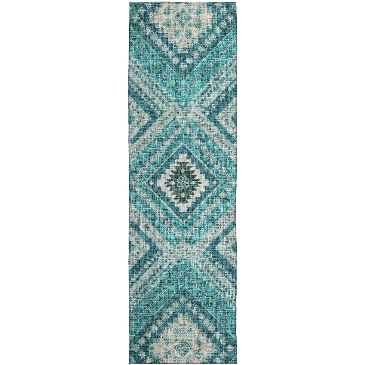 Dalyn Portico PO5 Teal Rug runner rug