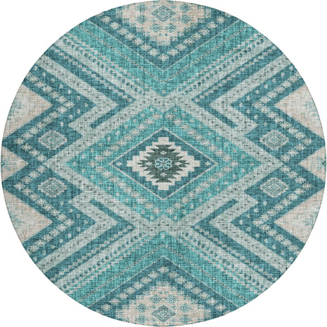 Dalyn Portico PO5 Teal Rug rectangular rug