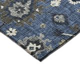 Dalyn Portico PO6 Blue Rug corner detail