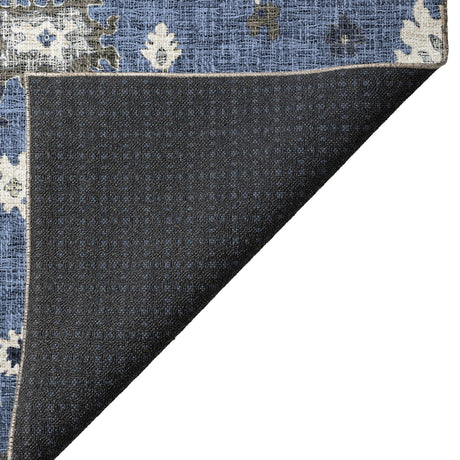 Dalyn Portico PO6 Blue Rug backing detail