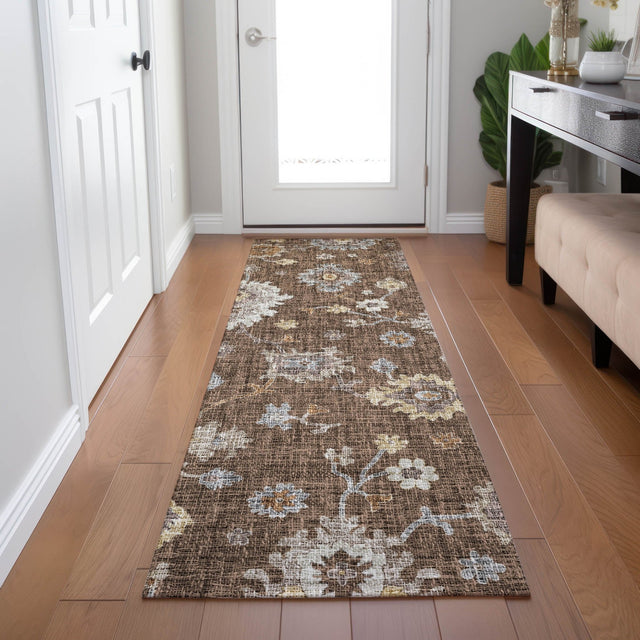 Dalyn Portico PO6 Chocolate Rug shown in a room