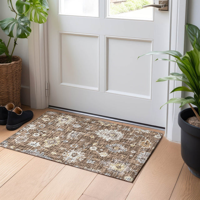 Dalyn Portico PO6 Chocolate Rug shown in a room