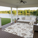 Dalyn Portico PO6 Ivory Rug outdoor lifestyle image
