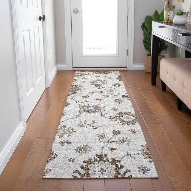 Dalyn Portico PO6 Ivory Rug shown in a room