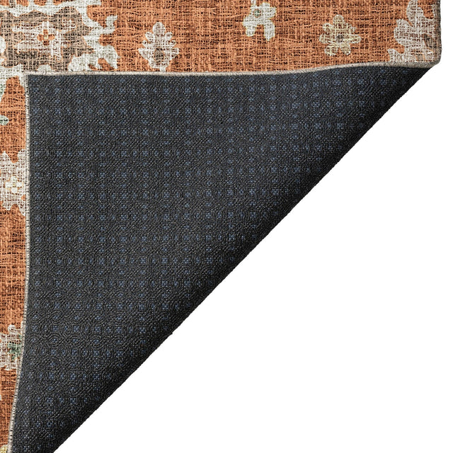 Dalyn Portico PO6 Paprika Rug backing detail