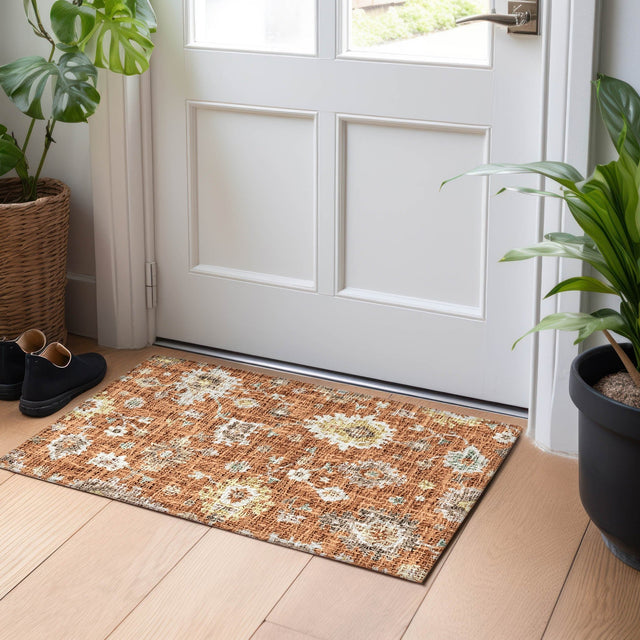 Dalyn Portico PO6 Paprika Rug shown in a room