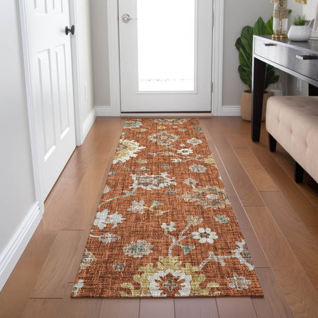 Dalyn Portico PO6 Paprika Rug shown in a room