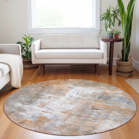 Dalyn Ravenna RN1 Copper Rug shown in a room