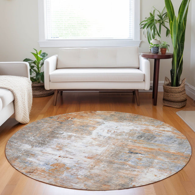 Dalyn Ravenna RN1 Copper Rug shown in a room