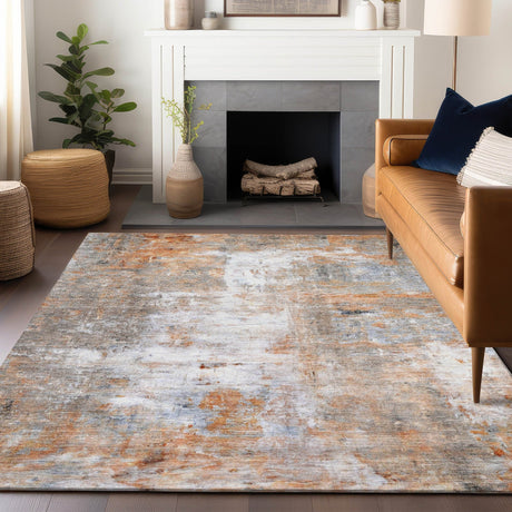 Dalyn Ravenna RN1 Copper Rug shown in a room