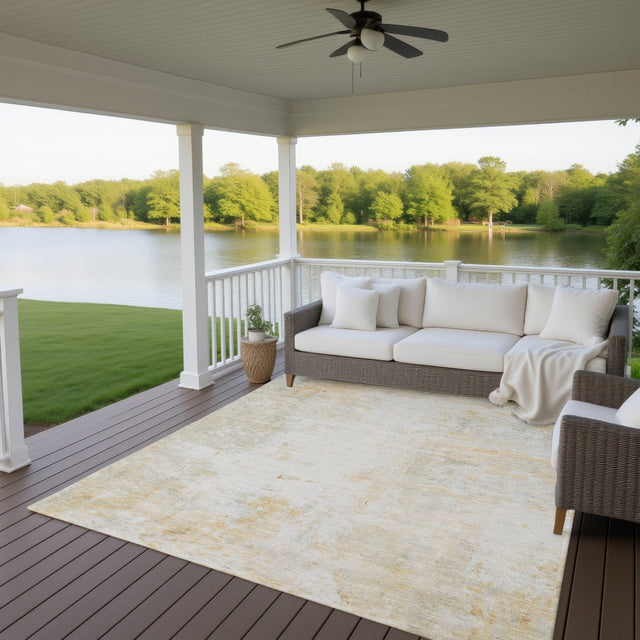 Dalyn Ravenna RN1 Linen Rug outdoor lifestyle image