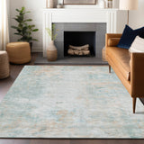 Dalyn Ravenna RN1 Seafoam Rug shown in a room