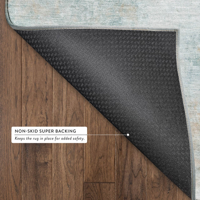Dalyn Ravenna RN1 Seafoam Rug backing detail