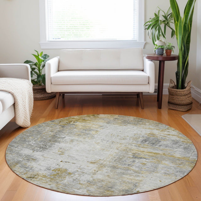 Dalyn Ravenna RN1 Taupe Rug shown in a room
