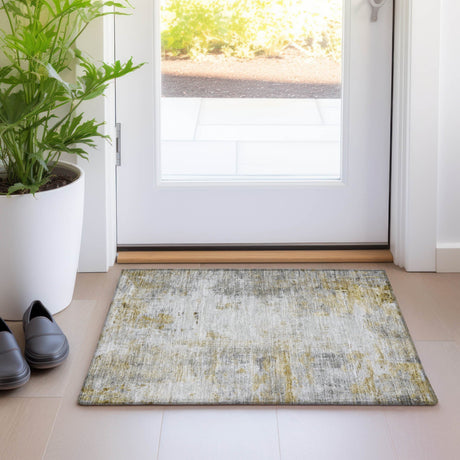 Dalyn Ravenna RN1 Taupe Rug shown in a room