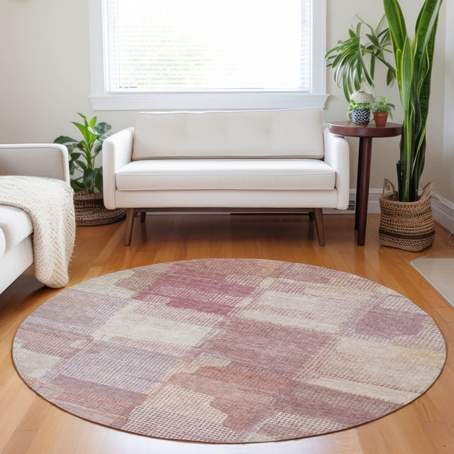 Dalyn Ravenna RN10 Blush Rug shown in a room