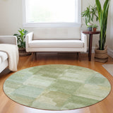 Dalyn Ravenna RN10 Green Rug shown in a room