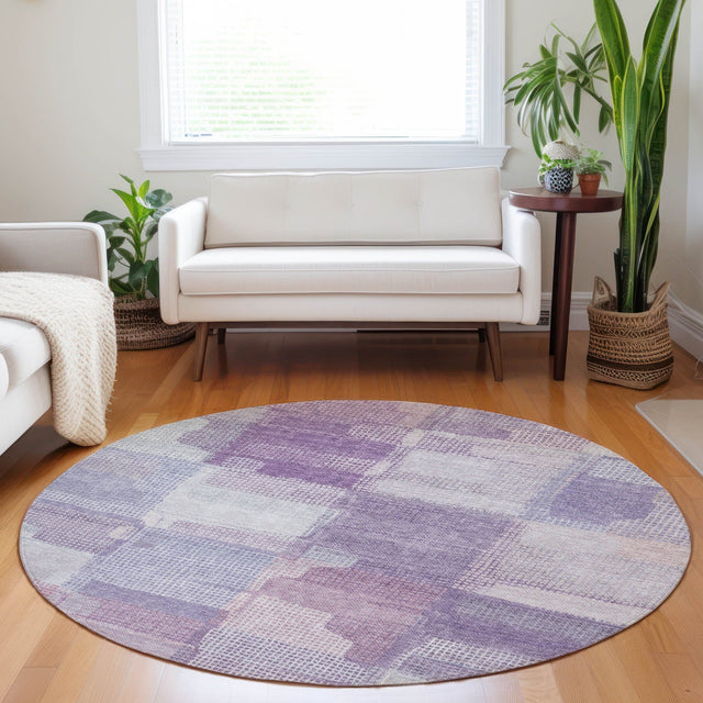 Dalyn Ravenna RN10 Lavender Rug shown in a room