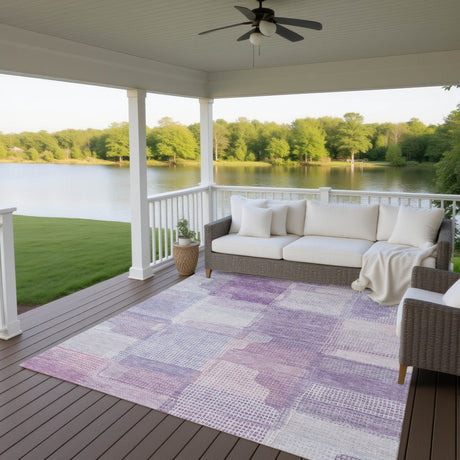 Dalyn Ravenna RN10 Lavender Rug outdoor lifestyle image