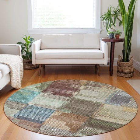 Dalyn Ravenna RN10 Putty Rug shown in a room