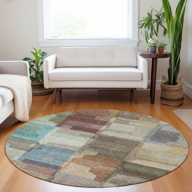 Dalyn Ravenna RN10 Putty Rug shown in a room