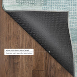 Dalyn Ravenna RN10 Teal Rug backing detail
