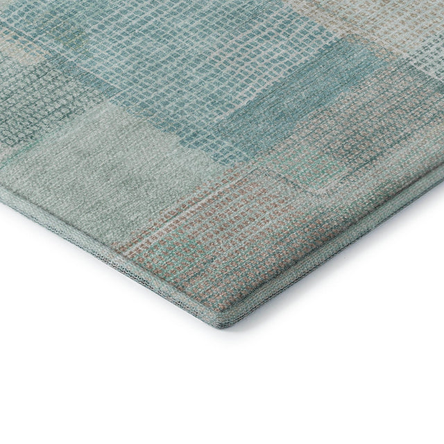 Dalyn Ravenna RN10 Teal Rug corner detail