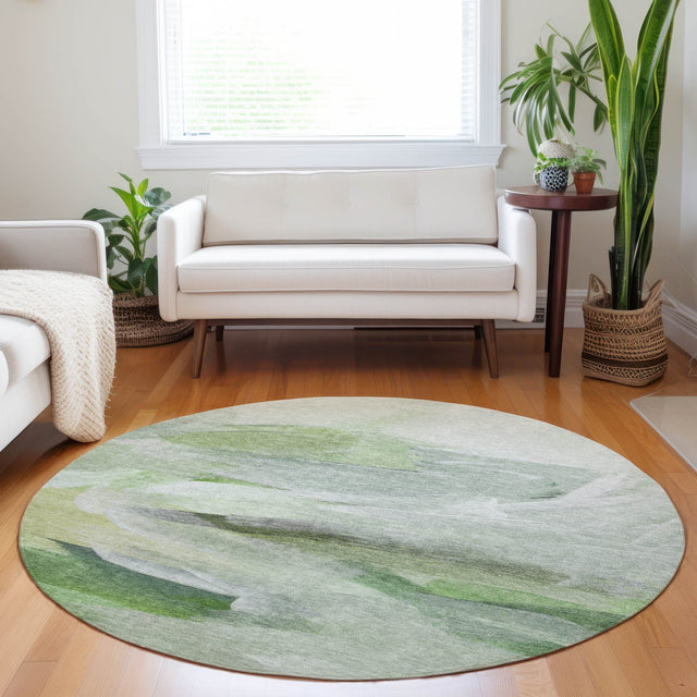 Dalyn Ravenna RN11 Aloe Rug shown in a room