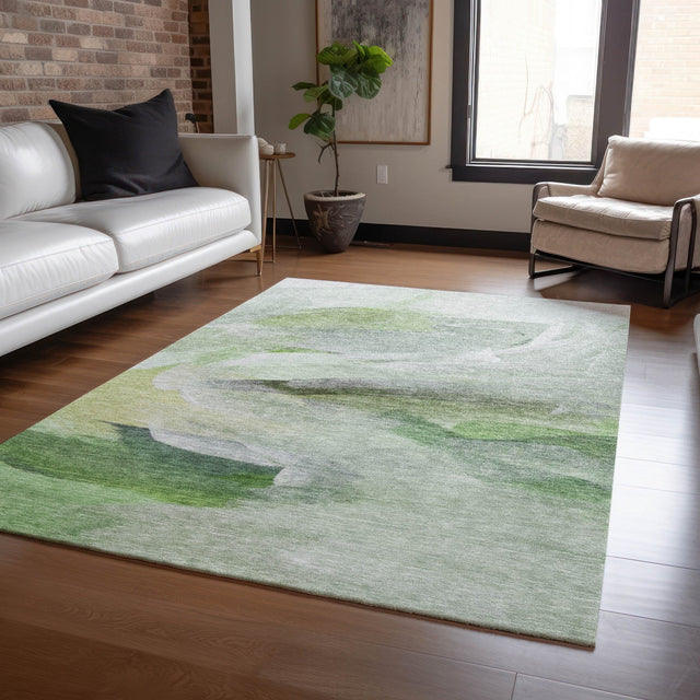 Dalyn Ravenna RN11 Aloe Rug shown in a room
