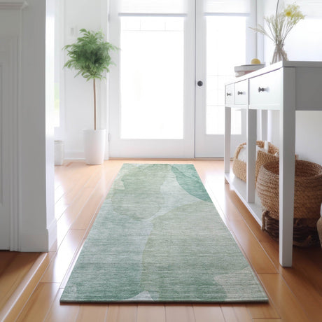 Dalyn Ravenna RN12 Aqua Rug shown in a room