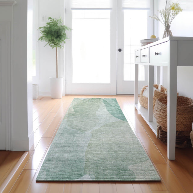 Dalyn Ravenna RN12 Aqua Rug shown in a room