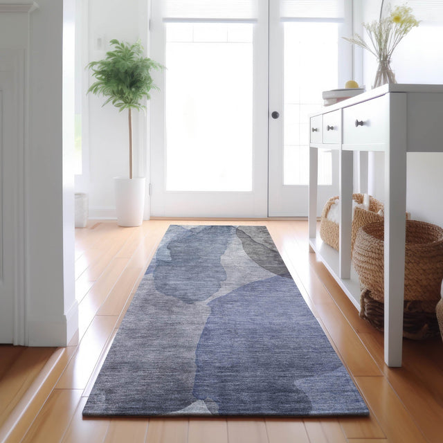 Dalyn Ravenna RN12 Blue Rug shown in a room