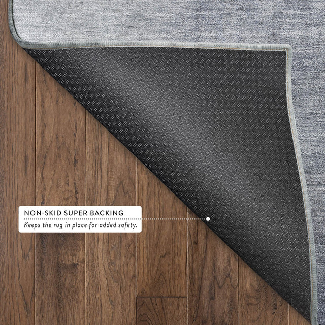 Dalyn Ravenna RN12 Blue Rug backing detail