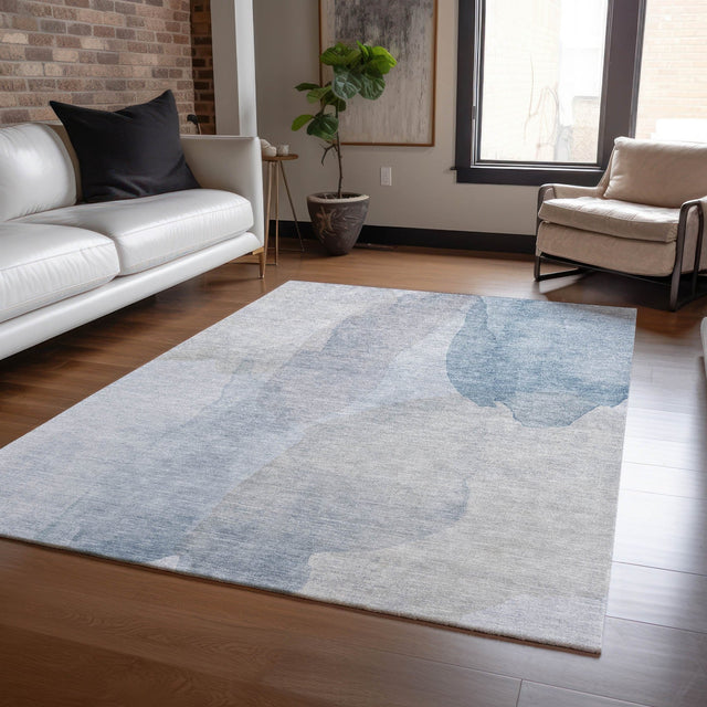 Dalyn Ravenna RN12 Sky Rug shown in a room