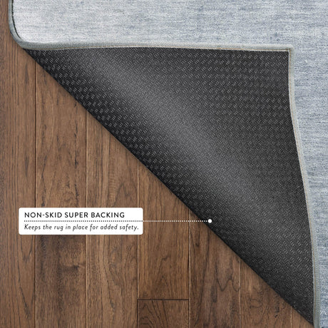 Dalyn Ravenna RN12 Sky Rug backing detail