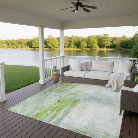 Dalyn Ravenna RN2 Aloe Rug outdoor lifestyle image