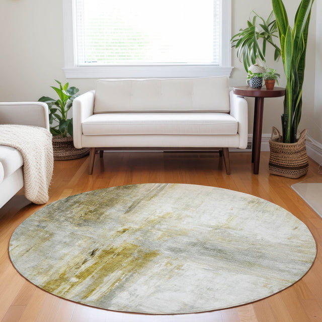 Dalyn Ravenna RN2 Taupe Rug shown in a room