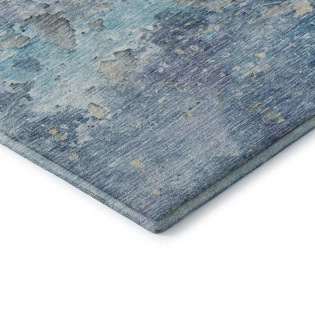 Dalyn Ravenna RN3 Blue Rug corner detail