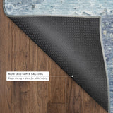Dalyn Ravenna RN3 Blue Rug backing detail