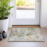 Dalyn Ravenna RN3 Brown Rug shown in a room