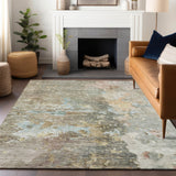 Dalyn Ravenna RN3 Brown Rug shown in a room