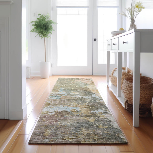 Dalyn Ravenna RN3 Brown Rug shown in a room