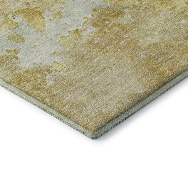 Dalyn Ravenna RN3 Gold Rug corner detail