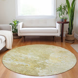 Dalyn Ravenna RN3 Gold Rug shown in a room