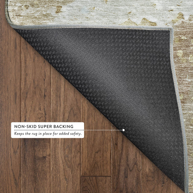 Dalyn Ravenna RN3 Khaki Rug backing detail