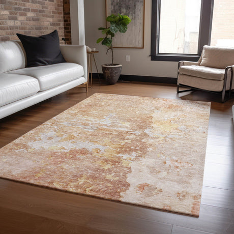 Dalyn Ravenna RN3 Salmon Rug shown in a room