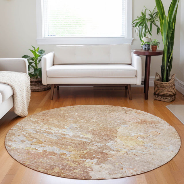 Dalyn Ravenna RN3 Salmon Rug shown in a room