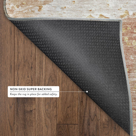 Dalyn Ravenna RN3 Salmon Rug backing detail